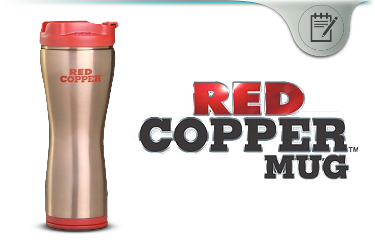 red copper mug