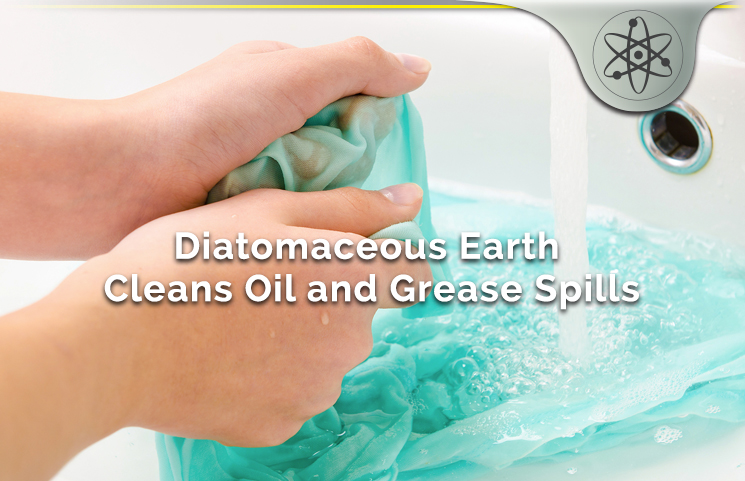 Diatomaceous Earth Cleans Oil and Grease Spills