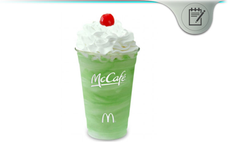 McDonald's McCafé Shamrock Shake Straw