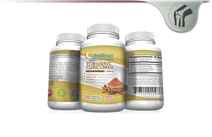 NuMoon Naturals Turmeric Curcumin Plus Bioperine