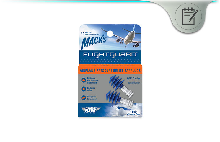Mack's Flightguard PR3 Airplane Pressure Relief Ear Plugs