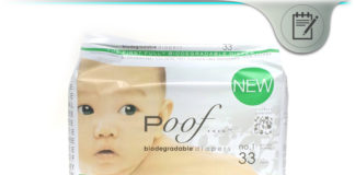 Poof Diapers – Taupe Chinoiserie Biodegradable & Antibacterial? Poof Diapers