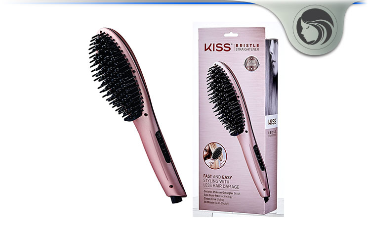 Kiss Products Gold Edition Bristle Straightener Review Safe Hair Brush