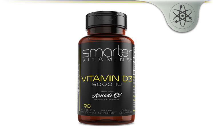 Smarter Vitamins Vitamin D3 5000IU From Organic Avocado Oil