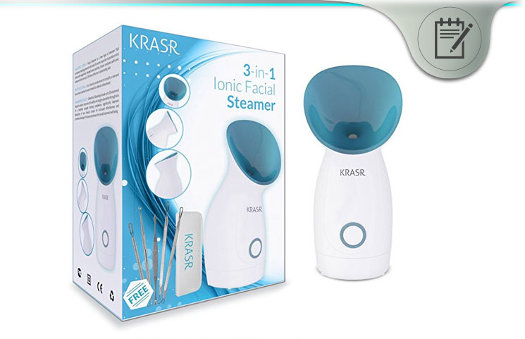 The Original 3-in-1 Nano Ionic Warm Mist Facial Steamer By Krasr