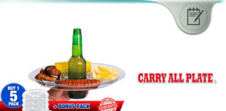 Carry All Plate – Versatile Food & Beverage Holder For Tailgates? carry all plate